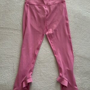 Pink Ruffle Leggings